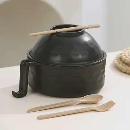🍜 Microwave Ramen Cooker Bowl Set – Cook, Drain & Enjoy Noodles in Minutes