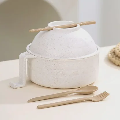 🍜 Microwave Ramen Cooker Bowl Set – Cook, Drain & Enjoy Noodles in Minutes
